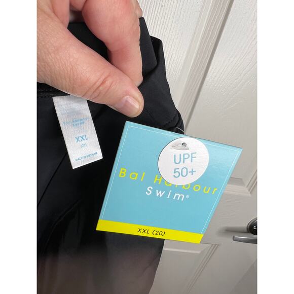 Bal Harbour Women's Tummy Control UPF 50+ Swim Skirt Black NEW ~ Size XXL - Picture 6 of 6